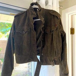Free People Olive Military Jacket